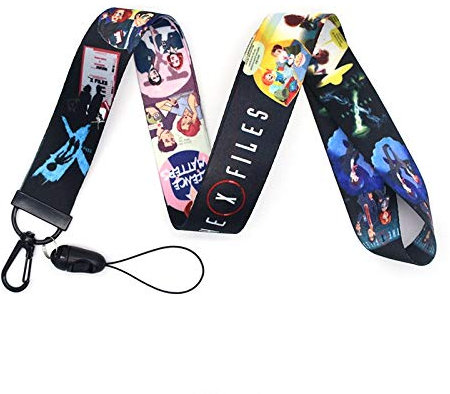 Anime Source The X-Files Alien Suspense Television Series 90er Jahre Film Lanyard Schlüsselband Ausweishalter, Schwarz, 17