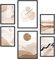 Nacnic Set von 6 Abstrakte Wüste Posters. Sammlung von Plakate mit Collage Ästhetik für Innendekoration. Größen A3 und A4. Rahmenlos.