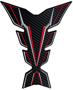 Tankpad Für Z1000 Für SX Z1000SX Z750 Z750S ZR750 Z400 Z650 Z800 ZR800 Für ZR Motorrad Tank Traction Pad Tank Pad Aufkleber Protector Kraftstofftank Pad(Rot)