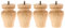 Set mit 4 Möbelfüßen aus Holz für Sofa, Beine, Couch, Stuhl, Bett, Ottomane, Schrank, Vase