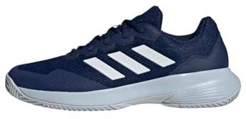 adidas Men's Gamecourt 2.0 Tennis Shoes, Dark Blue/Cloud White/Halo Blue, 6 UK