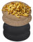 Tower TLINER1 4 Pack of Round Air Fryer Liners, Suitable for Air Fryers between 2 Litre and 4 Litre, Non-Stick, Reusable, Gold & Black