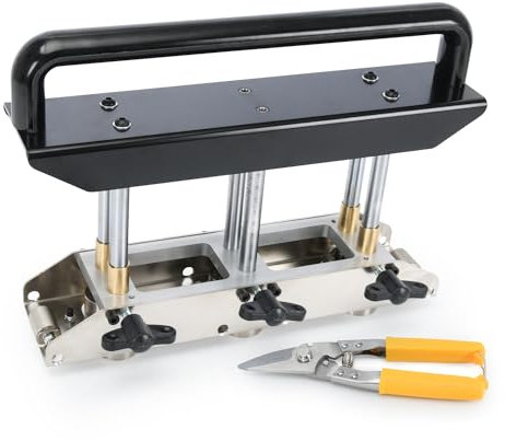 PTNHZ 0-90° Bending Angle & Adjustable Three-Station Edge Roller Bender For Making 5/8 to 4 (16 to 102 MM) Bends in 29 to 22-Gauge Steel Metal Bending Hand Tools Standing Seam Roofing Tools