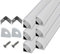 Greenfields V Shape LED Profile - 6 x 1m Aluminium LED Light Diffuser Profile - Milky Cover - End Caps and Mounting Brackets - LED Strip Light Diffuser - Aluminium Profile
