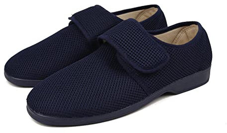 Zapatillas de Casa Hombre Verano Primavera, Zapatos Cómodas Rejilla Cuña Multicolor, Suela Caucho Talla 39-46 Made In Spain (Marino, Sistema tallas calzado EU, Adulto, Hombre, Números, mediano, 45)
