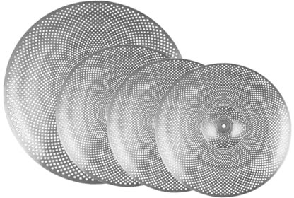 Dickly 4 Pezzi Piatti Muti Piatti da Pratica Stage Robusti per Pratica del Batterista Piatti Silenziosi Piatti Leggeri di Ricambio per Batteria