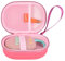 ZUJFPL Hard Shell Case, Portable Waterproof Carrying Case for JBL Clip 4, Clip 5 Bluetooth Speaker - Pink