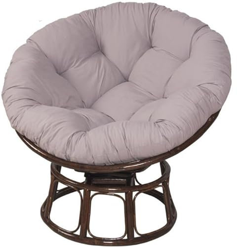 Thick Washable Cushions for Hanging Egg Chair Grey 130CM Garden Swing Chair Seat Pads for Patio Hanging Basket Replacement Cushion for Egg Chair with Hanging Rope Indoor Outdoor Chair Cu