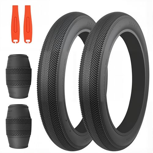 ZUKKA Juego de 2 neumáticos plegables 30TPI para bicicleta eléctrica, 24 x 4,0 pulgadas, compatible con bicicleta de montaña, bicicleta de montaña, bicicleta de carretera, barro y suciedad