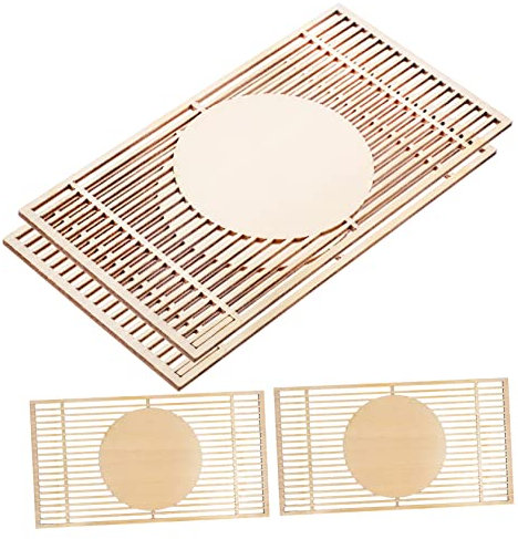 JUMPLAWN 4Pcs Miniatur-Bildschirm Dekoration Schlafzimmer Bedroom Decoration -Mini- -Bildschirm Mini-Drohne Möbel Desktop-Mini-Hausbildschirm Bildschirmmodell für Holz