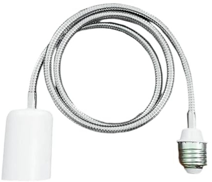 LLINthy Rotatable Ceramic Lamp Socket E27 Extension Connectors Heatproof Adjustable LED Bulbs Bathroom Ceiling Fixtures 400W Ceramic Lamp Socket Connectors