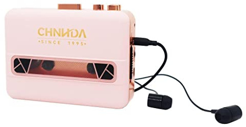 Class Walkman Portable Retro Cassette Player With Built In Speaker Pink/Gold C15