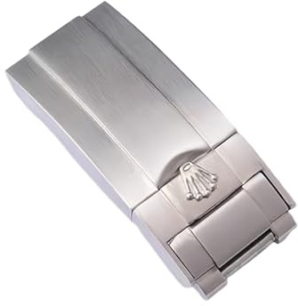 ROUHO Edelstahl Deploymentschluss Uhrschnalle - Klappbarer Schnellwechsel Uhrarmband Schnalle für Rolex Submariner Date Daytona