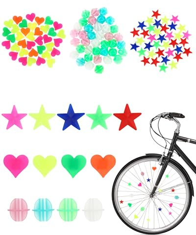 IMALPQPP 216 Stück Bunte Fahrradspeichen Reflektoren – Reflektoren Fahrrad Kinder, Speichenreflektoren für Kinderfahrrad, Fahrrad Zubehör Kinder & Fahrrad Reflektoren Speichen, Fahrradspeichen Deko