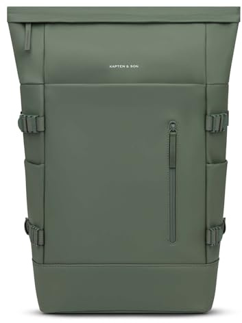 Kapten & Son Rucksack Freizeitrucksack mit Laptopfach Helsinki Pro Backpack 23L Dusty Green dunkelgrün