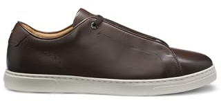 BOSS Herren Gary L Gary Sneakers aus gebürstetem Leder Dunkelbraun 42 Größe 42