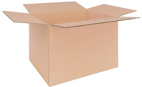 verpacking Faltkartons 400 x 300 x 300 mm variable Höhe KK 88 Braun [Größe und Stückzahl wählbar] 2-wellige Kartons Versand 5 Stück
