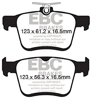 EBC Brake DP42153R Road and Trackday Yellowstuff 4000 Series Brake Pad