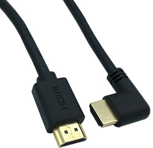 LARRITS Cavo HDMI 2.0 ad alta velocità 4 K 60 HZ con gomito ad angolo sinistro di 90 gradi per TV 4K Fire Stick PS4 Xbox 360 Xbox one lettore Blu-ray