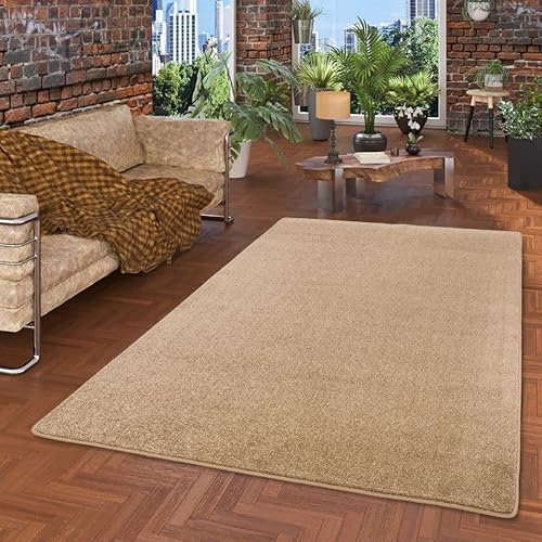 Snapstyle Hochflor Velours Teppich Luna Karamell in 24 Größen
