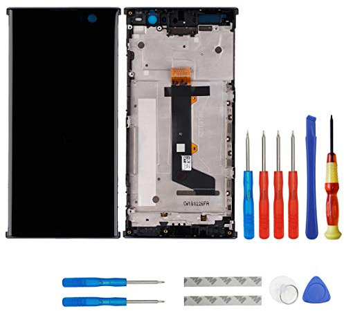 swark Écran LCD compatible avec Sony Xperia XA2 H4113, H3113, H4133, H3123 Écran tactile numériseur, verre et outils (noir avec cadre)