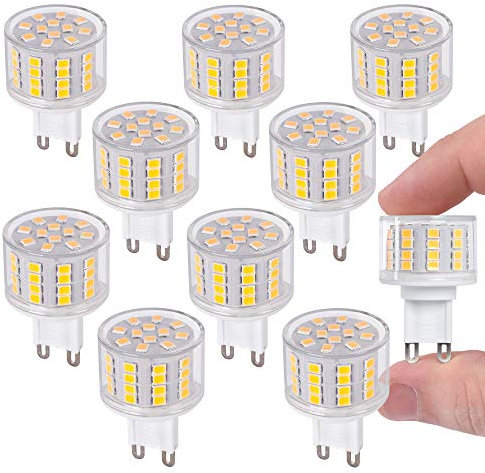 max K O M F O R T 10x G9 LED Leuchtmittel kurz 5W 230V 2900K warmweiß Lampen Stecklampe Halogen Ersatz SMD 560 Lumen