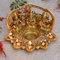 NOBILITY Lakshmi Ganesh Saraswati Statue mit Diya Öl Deepak Metall Laxmi Ganesha Idol Schaustück Deepam Traditionelle Diya für Diwali Puja Heimdekoration Hochzeit Rückgabe Geschenkartikel