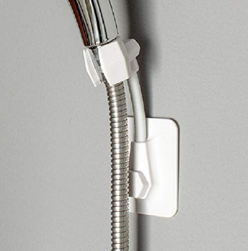 Fealkira Support de douche Handheld Aspiration 360° Réglable, Support de Douchette Ventouse Orientable, Ventouse Support Mural Douchette Douche Salle de Bain,Support Pommeau Douche Adhesif