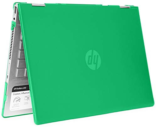 mCover Hard Shell Case for 14 HP Pavilion X360 14-CDxxxx / 14-DDxxxx Series Convertible 2-in-1 laptops (14 HP Pavilion X360 14-CD/DD Series, Green)