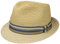 Stetson Licano Toyo Trilby Strohhut Herren - Aus 100% Toyo-Stroh - Hut mit UV-Schutzfaktor 40+ - Sonnenhut mit Ripsband - Zweifarbig - Krempe (ca. 4,5 cm) - Fedora Frühjahr/Sommer beige S (54-55 cm)
