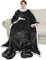 Catalonia Classy Flauschig Decke mit Ärmeln und Fußtasche Warm Geschenk für Frauen Herren Weihnachten, Flauschige Sherpa Kuscheldecke mit Ärmeln, Wohndecke zum Anziehen Erwachsene, 190 x 135 cm