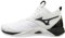 Mizuno Herren 2 Wave Momentum Mid Volleyballschuh 10, Weiß/Schwarz, 43 EU