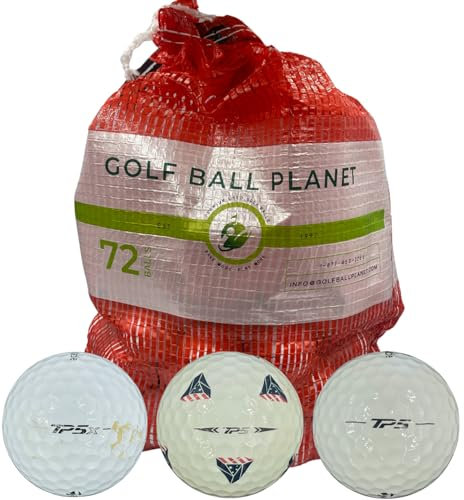 Golf Ball Planet TP5/TP5X 3A/2A Grade Gebrauchte Golfbälle (72 Stück) in Netz-Zwiebeltasche