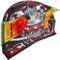 ILM Motorradhelm Integralhelm Herren Damen-Motorcycle Helmet mit 2 Visieren Pinlock-kompatiblen klaren und getönten-Street Bike Motocross Casco DOT&ECE Modell Z501, Armor Red, M