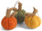 Gry & SIF handgemachte Kürbis-Anhänger aus Filz, skandinavische Herbstdeko, Hängedeko, Zierkürbisse zum Aufhängen, Tischdeko Herbst, Kürbis Deko | Mini-Kürbisse 3er Set