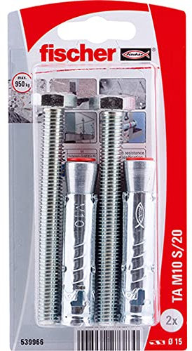 Cheville à douille métallique Fischer TA M10 S/20 + vis 2pcs.