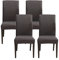 Jaotto Stuhlhussen 4er Set Stretch, Stuhlhussen für Esszimmerstühle Schwingstuhl, Stretch Stuhlschoner Abnehmbarer Waschbarer, Stuhlbezug Universal für Stuhl Esszimmer Büro Bankett Hotel(Dunkelgrau)