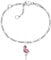 Herzengel Mädchen Kinder Armband aus Sterling Silber und einem Anhänger mit rosa Flamingo aus Emaille - Karabinerverschluss - längenverstellbar - nickelfrei