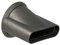 vhbw beccuccio lisciante compatibile con Dyson Supersonic HD01, HD03, HD02, HD04, HD07, HD08 phon, asciugacapelli - 6,8 x 6,7 cm, 54 g, grigio scuro