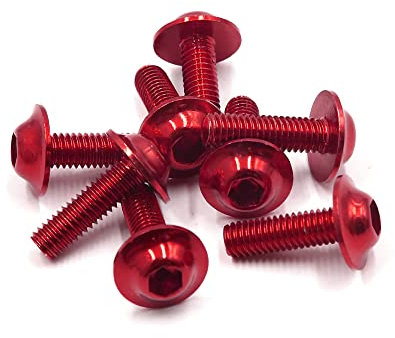 A ABSOPRO M6 x 20mm Motocicleta Matrícula Placas Carenado Pernos Tornillos (Juego de 8)