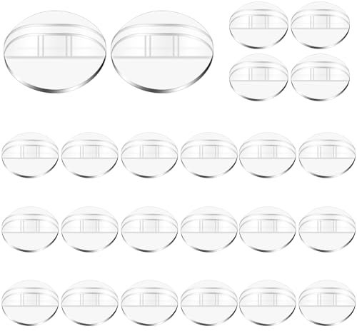 LLMSIX 24 Stück Tischkartenhalter, Kartenhalter Kunststoff Transparent Spielkartenhalter Desktop Postkartenhalter für Fotos Karten Notizen Preisschilder Menü