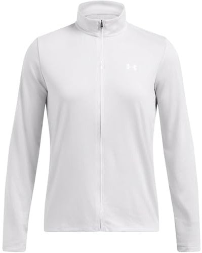 Under Armour Tech Damen-Sweatshirt mit durchgehendem Reißverschluss, Halo Grau/Weiß, 36
