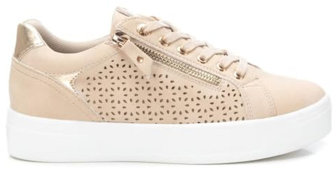 XTI - Sportschuhe Sneaker Damen Beige - Bequeme und vielseitige Schuhe - Casual Mode - Modell 14222902 (Größe 38)