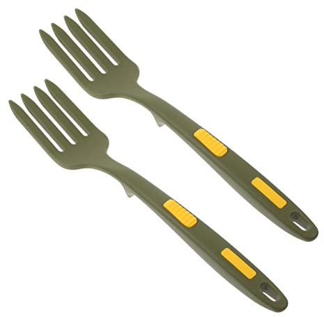 VINTORKY 2 Tenedores De Silicona Multifunción Para Ensalada Tenedor De Ergonómico Accesorio De Cocina Ligero