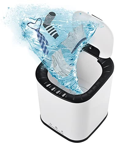 SIUKE Mini Washing Machine,Lavatrice portatile per mutande Biancheria intima Calzino Capacità 2L Mini lavatrice Lavatrice a turbina per casa Dormitorio Studenti Appartamento all'aperto