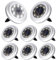 Puncools Solar Lights Outdoor Garden,8 Pack Waterproof Solar Ground Lights for Lawn Pathway Yard Landscape Walkway(White Light)