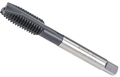 CoCud Taraud à Filetage Métrique M10x1.5, Revêtu de TICN, en Acier Rapide, à Pointe en Spirale - (Applications : pour creuser et Tarauder l'Aluminium et l'Acier Inoxydable)