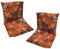 2er Set Niedriglehner Auflagen Set Stuhlauflage 40 * 80cm Sitzkissen Niederlehner Gartenstühle Sitzauflagen Stuhlkissen Abnehmbarem Rückenlehne Auflage