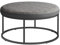 SONGMICS HOME LUIZ Collection - Ottoman, Round Coffee Table, Footstool, Reversible Top, Padded Seat, Side Table, Minimalist, Steel Frame, Holds up to 300 kg, for Living Room, Dove Grey LOM078G51