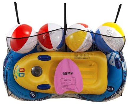 Pool Floats Storage Bag,Foldable Swimming Pool Hanging Mesh Organizer Storage for Balls,Floats,Water Inflatable Toys Backyard Storage and Other Pool Accessories